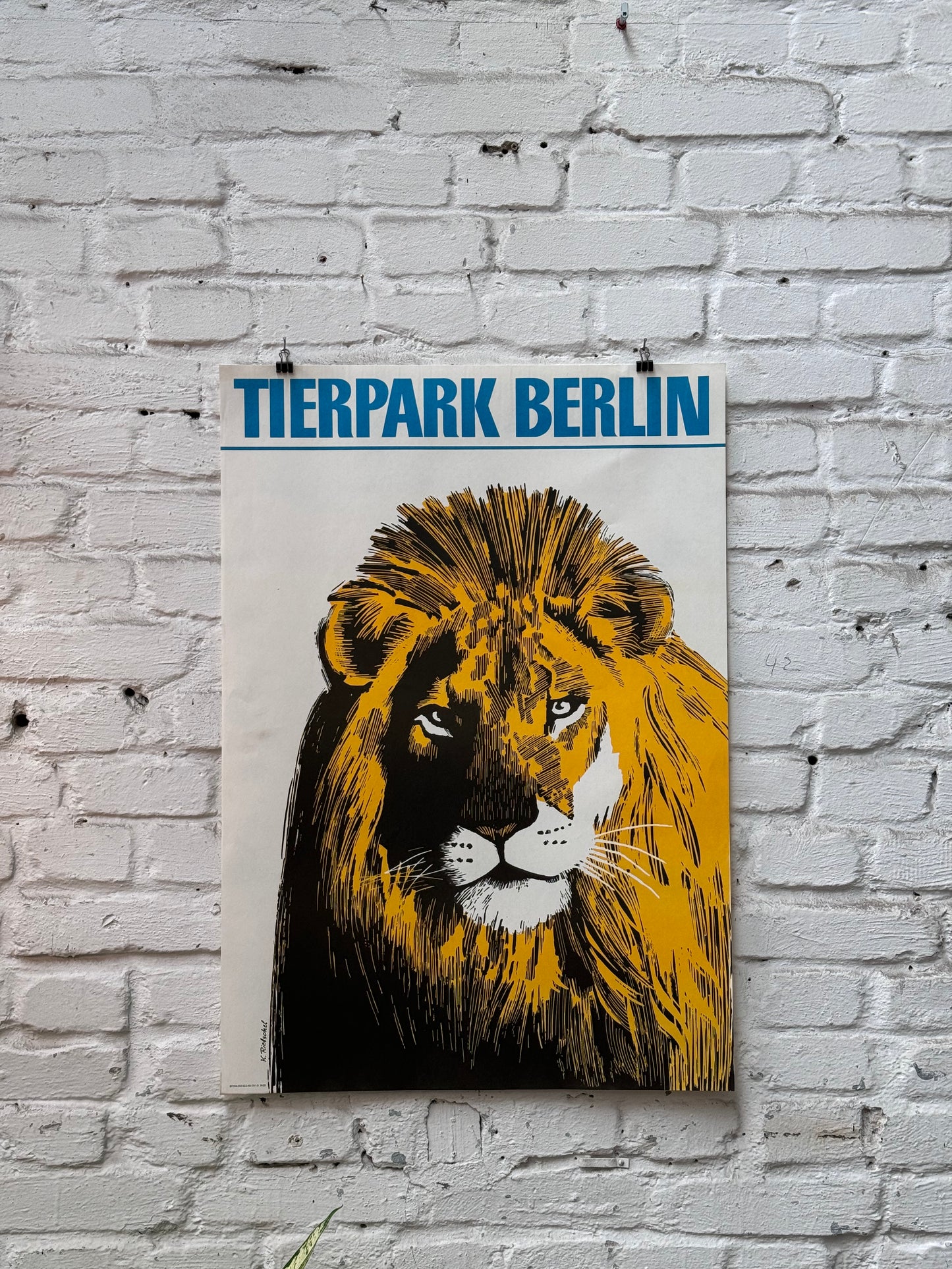 Tierparkposter Löwe | ca. 1969