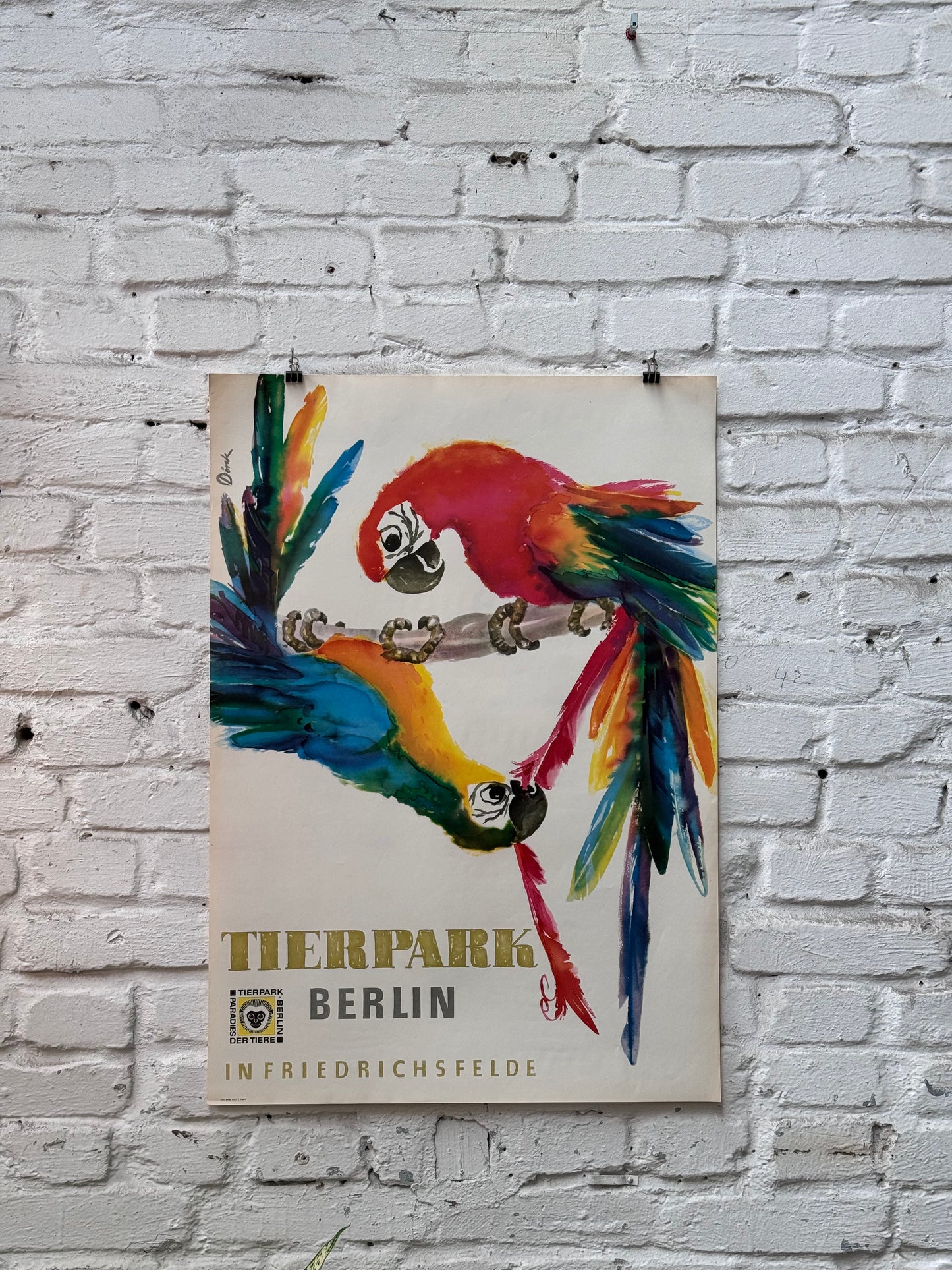Tierparkposter Papagei | 1956