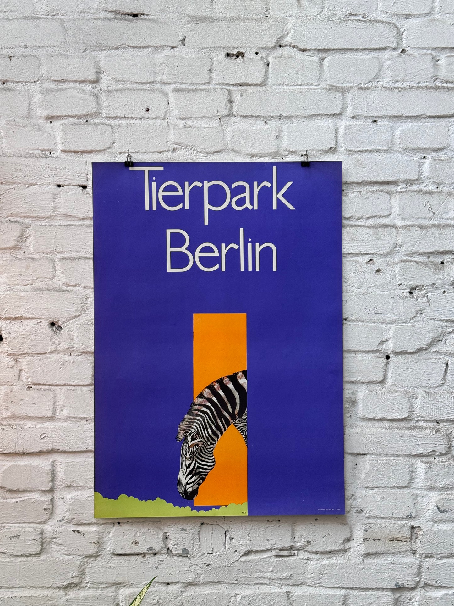 Tierparkposter Zebra | 1961
