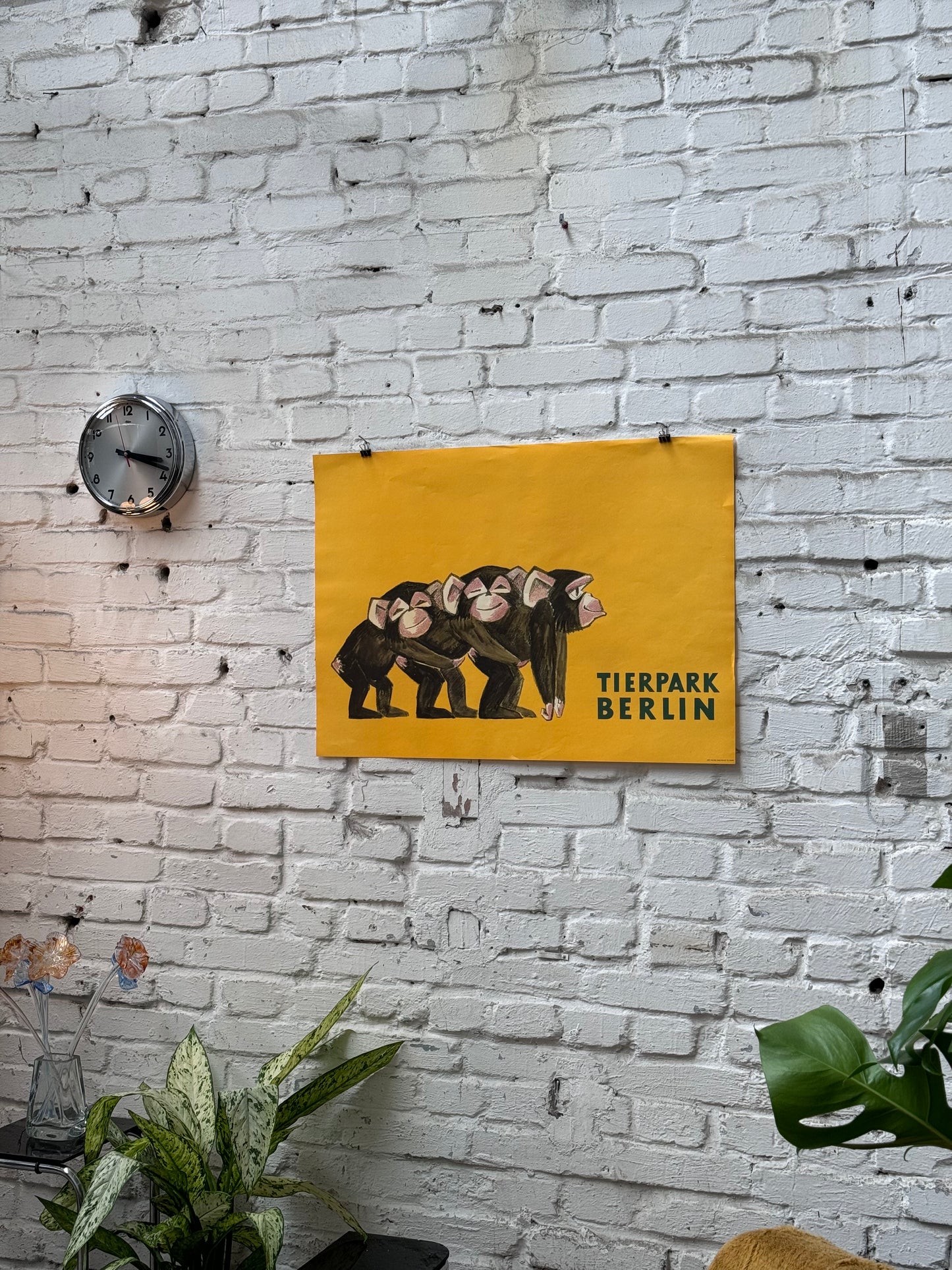 Tierparkposter Drei Affen | 1983