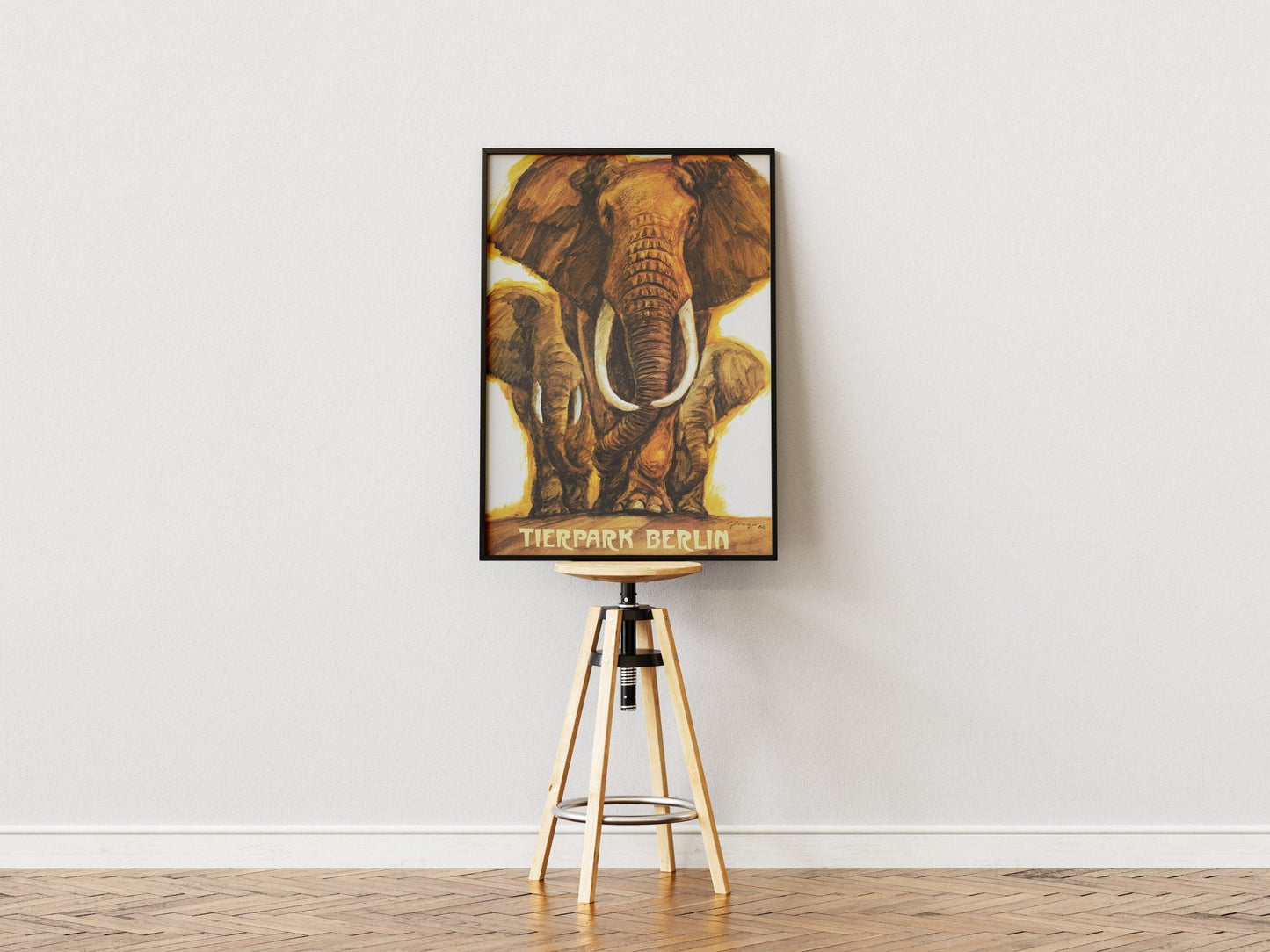 Tierparkposter Elefanten | 1986 - postier
