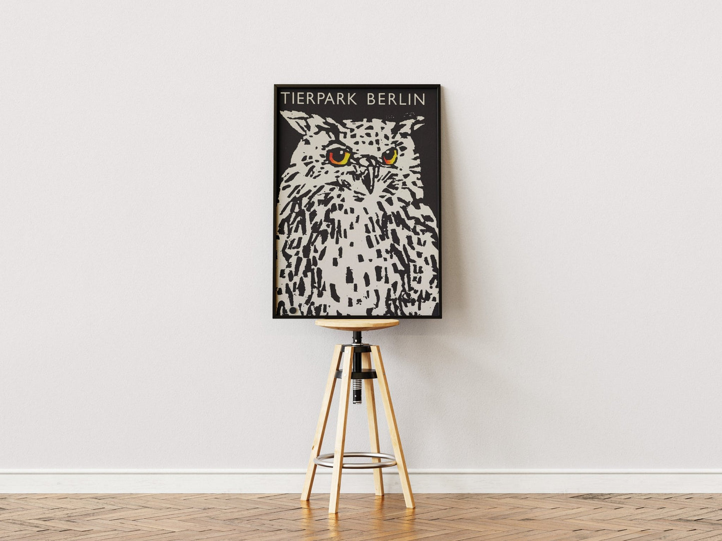 Tierparkposter Eule | 1977 - postier