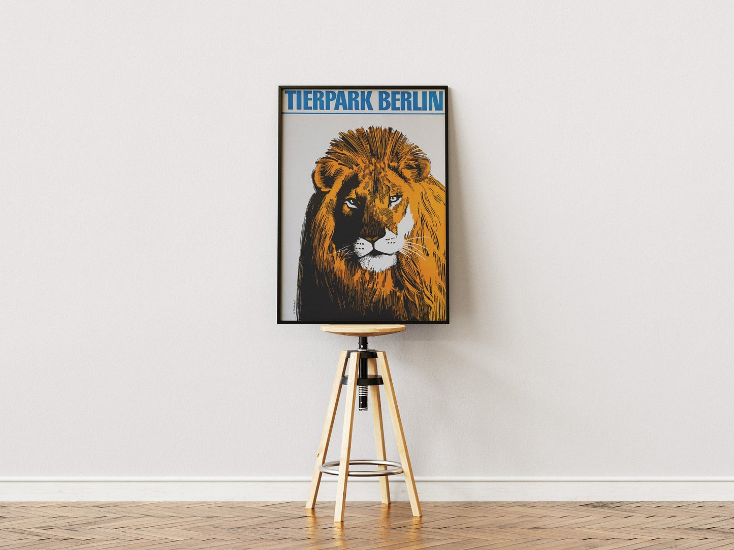 Tierparkposter Löwe | ca. 1969 - postier
