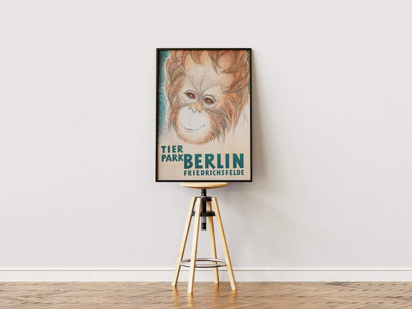 Tierparkposter Orang Utan Baby | 1967 - postier