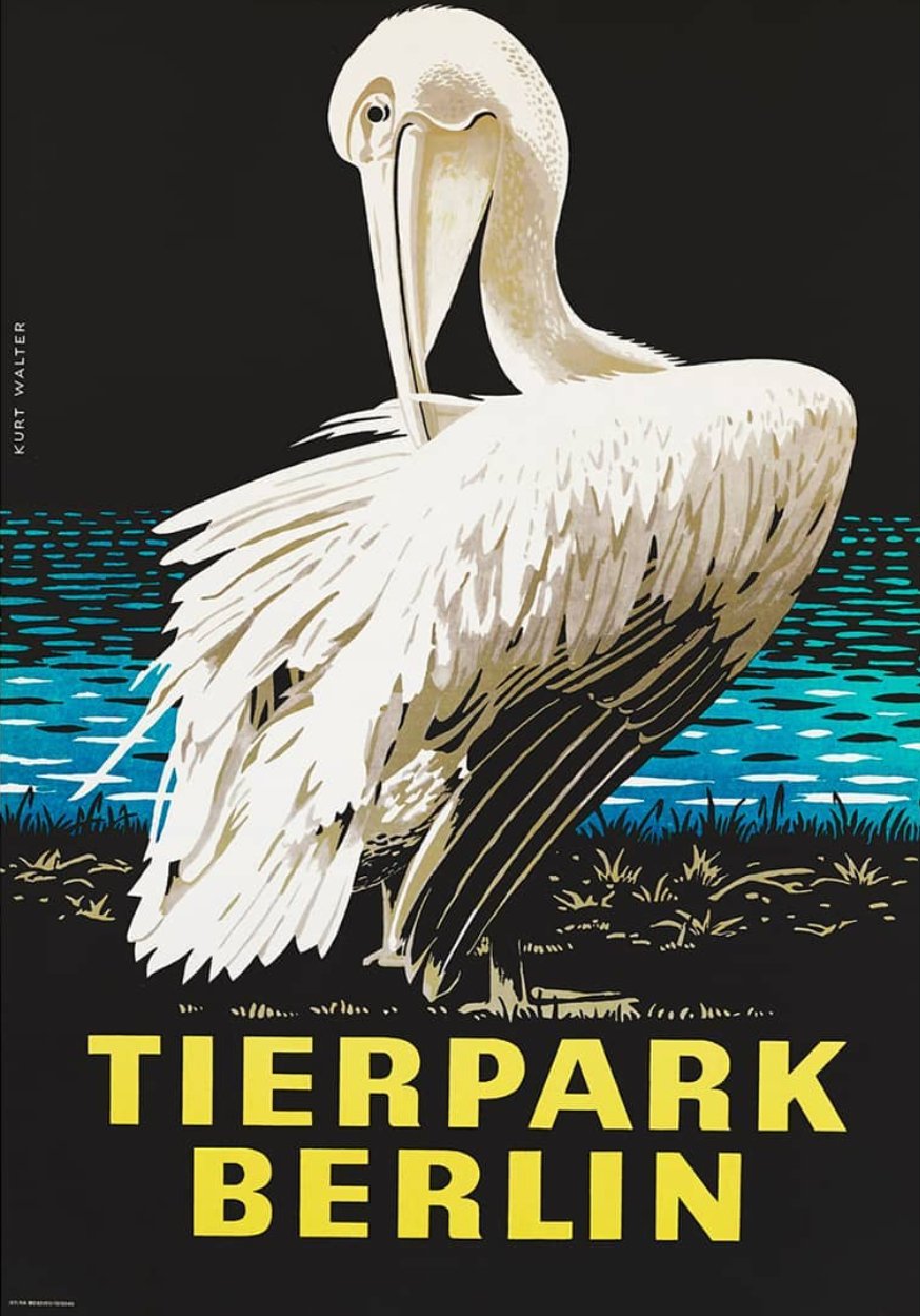 Tierparkposter Pelikan | 1978 - postier